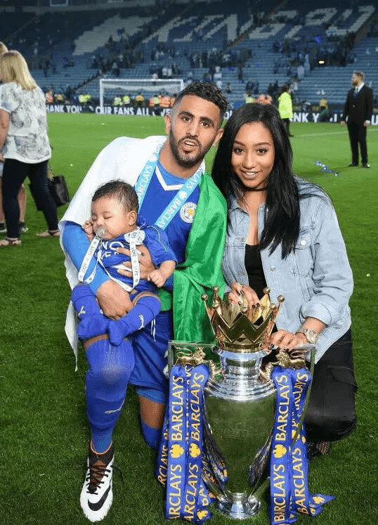 Inaya Mahrez Father Celebrating Premier League Success With Mother And Sibling